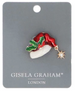 Gisela Graham Christmas Diamante/Metal Brooch