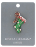 Gisela Graham Christmas Diamante/Metal Brooch