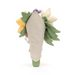 Plush floral toy on a white background