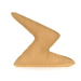 Gold zigzag hair clip on a white background