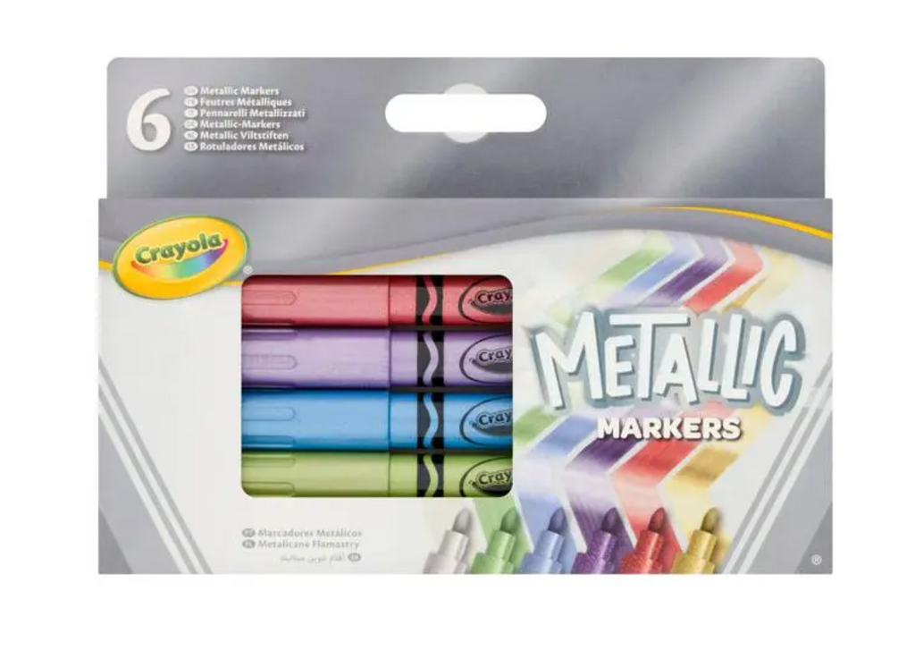 Crayola Pack of 6 Metallic Markers