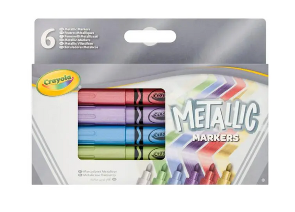 Crayola Pack of 6 Metallic Markers
