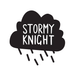 Stormy Knight Smiley Robot Birthday Card