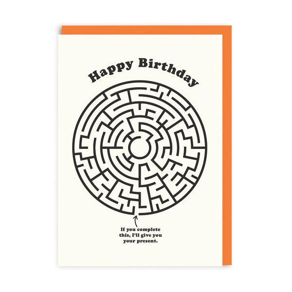 Ohh Deer Happy Birthday Maze Birthday Card