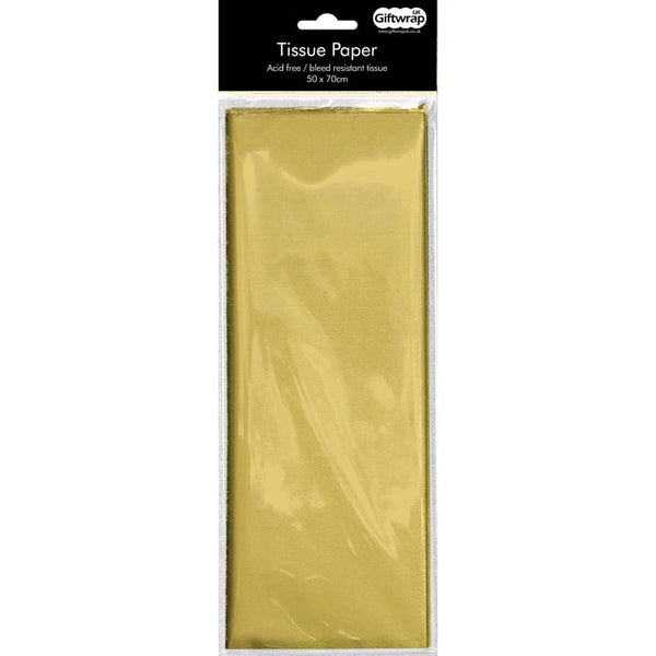 Plain Colour Tissue Paper - Gold