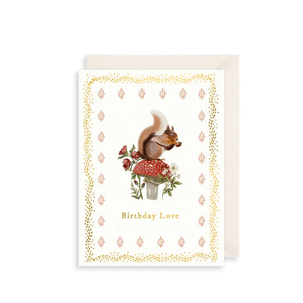 The Art File Birthday Squirrel Greetings Card