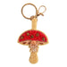 Powder Beaded Keyrings - Toadstool