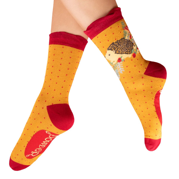 Powder Ankle Socks - Nesting Hedgehog