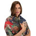 Powder Luxurious Scarf - Wild Woodland Owl