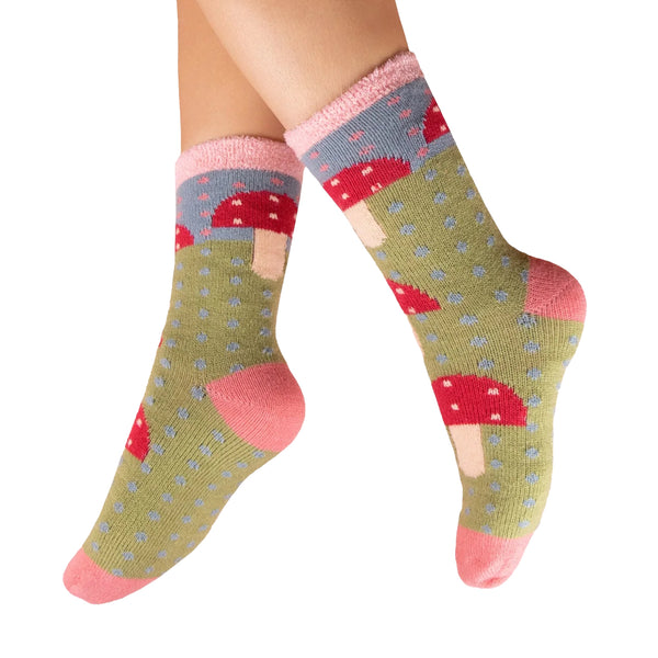 Powder Cosy Socks - Cosy Toadstool