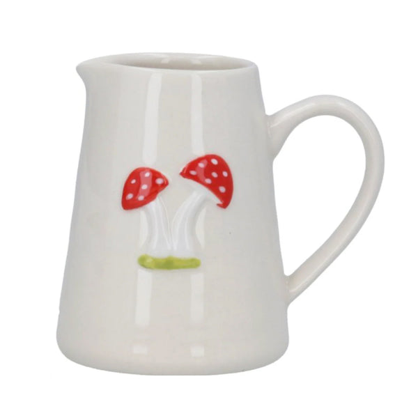 Gisela Graham Stoneware Mini Jug - Toadstools