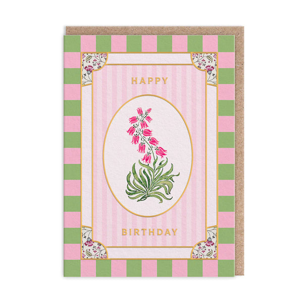 Ohh Deer V&A Cottagecore Pink Campanula Greeting Card