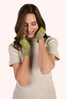Powder Ladies Willow Ditsy Flower Wrist Warmers, Sage