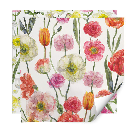 Whistlefish Tulips and Daffodils Wrapping Paper