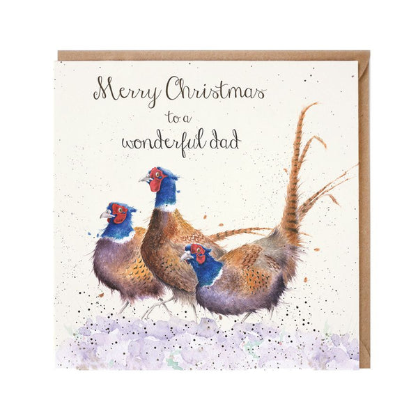 Wrendale 'Wonderful Dad' Christmas Card