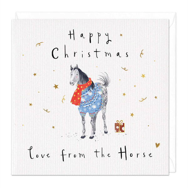 Whistlefish Tale Horse Christmas Card