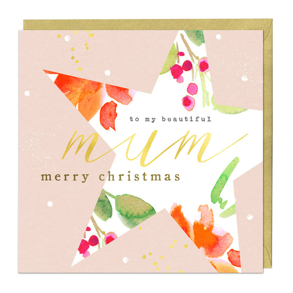 Whistlefish To My Beautiful Mum Christmas Card