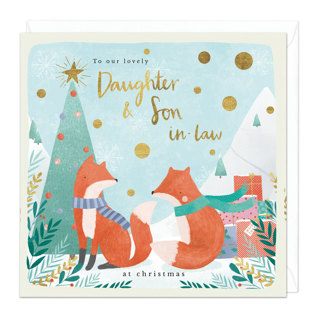 Whistlefish Lovely Daughter & Son-In-Law Christmas Card