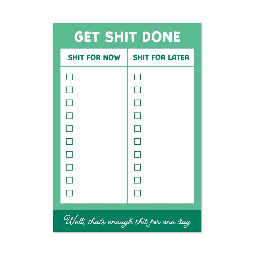 Stormy Knight Get Shit Done Pad A6 List Pad
