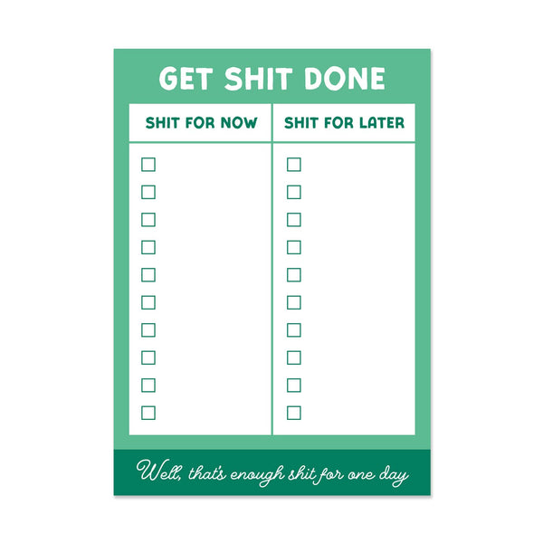 Stormy Knight Get Shit Done Pad A6 List Pad
