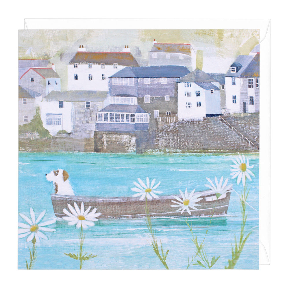 Whistlefish Sailing Through The Daisies Art Card