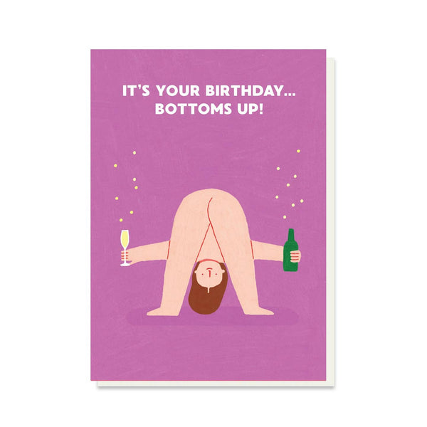 Stormy Knight Bottoms Up Birthday Card