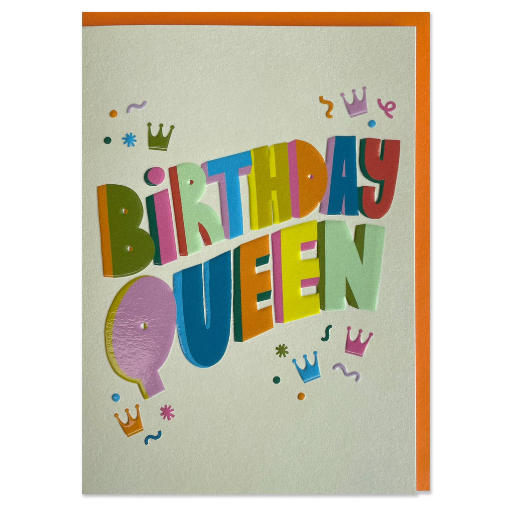 Raspberry Blossom Birthday Queen Card