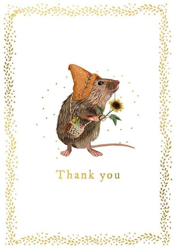 The Art File Thank You Mouse Card