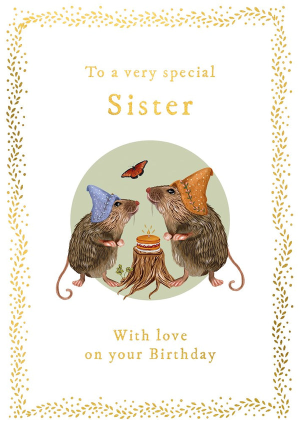 The Art File To A Very Special Sister Birthday Card