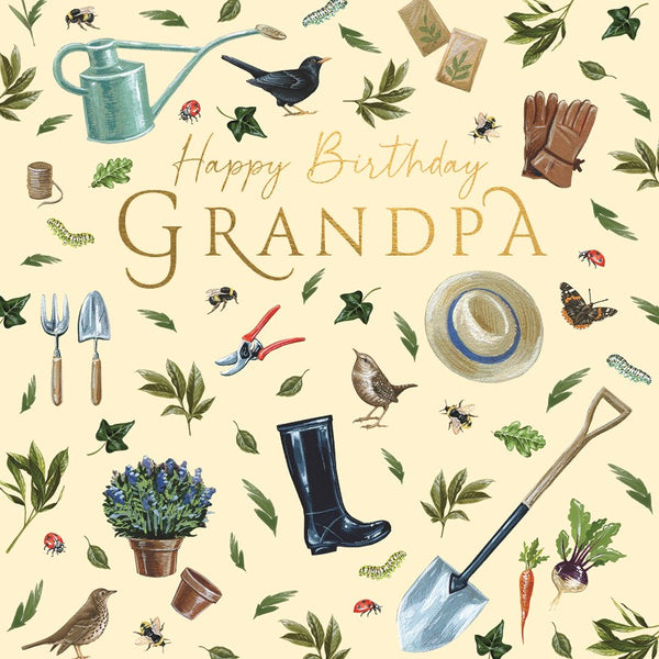 The Art File Happy Birthday Grandpa Card