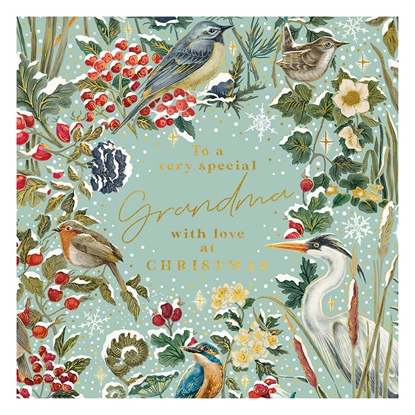 The Art File Grandma Frosted River Christmas Card