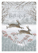 The Art File Both Of You Hares In Snow Christmas Card