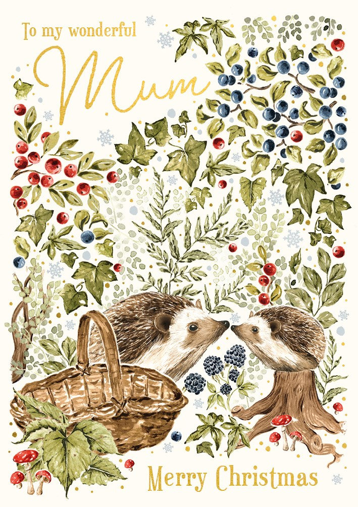 The Art File Wonderful Mum Countryside Christmas Card