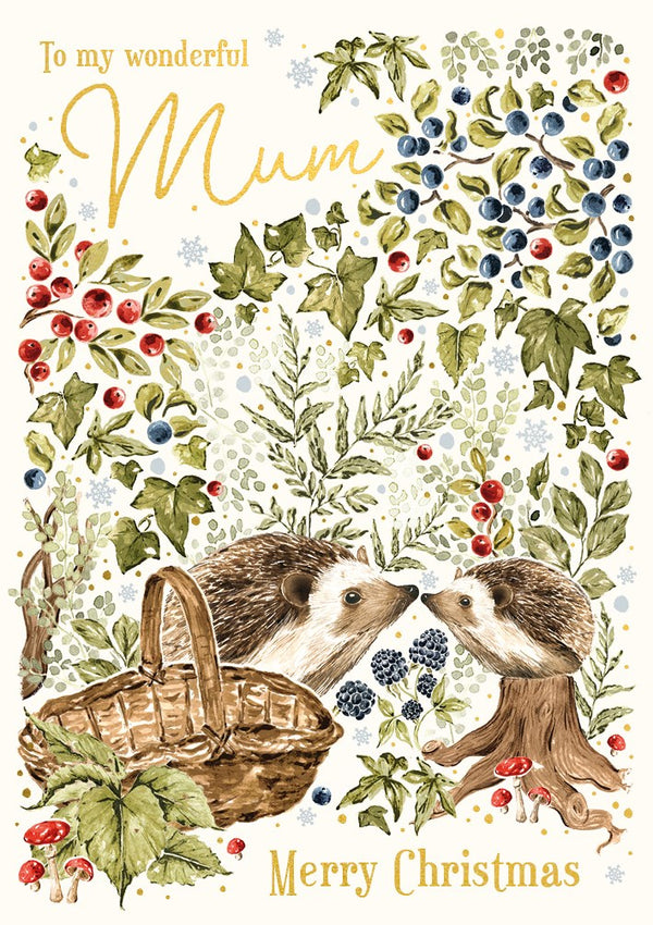 The Art File Wonderful Mum Countryside Christmas Card