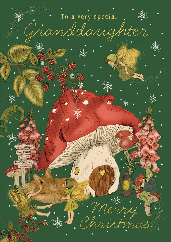 The Art File Special Granddaughter Christmas Card