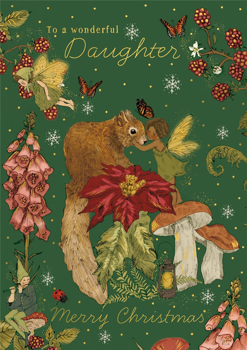 The Art File Wonderful Daughter Fairy Christmas Card