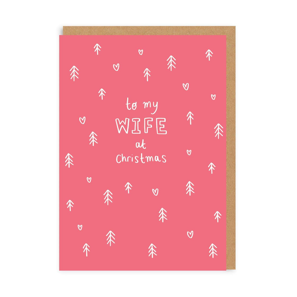 Ohh Deer My Wife At Christmas Greeting Card