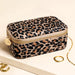Lisa Angel Leopard Print Velvet Rectangular Travel Jewellery Case
