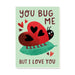 Stormy Knight Love Bug Anniversary Card
