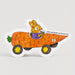Studio Boketto Carrot Bunny Car - Die-cut Card by Richard Scarry