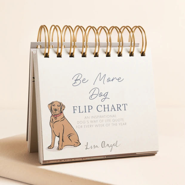 Lisa Angel Be More Dog Desktop Flip Chart