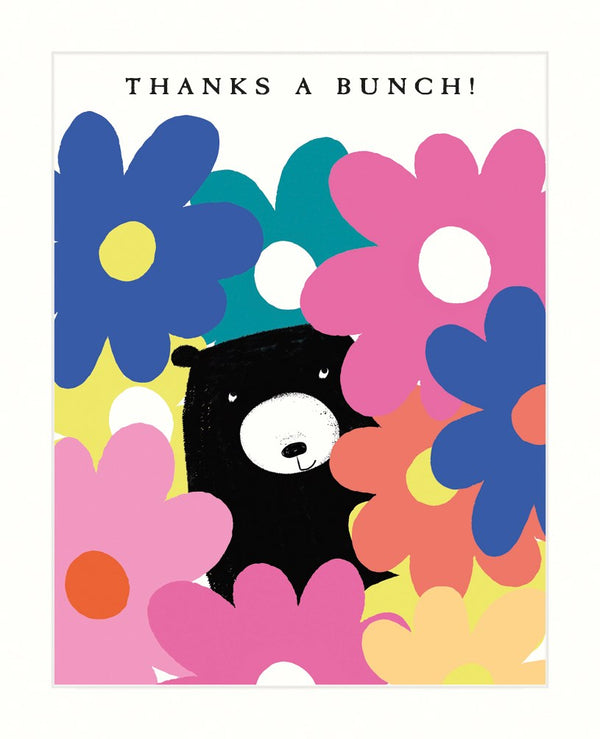 The Art File Thank You Bear Flower