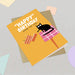 The London Studio Funny Cat Dropping Cake Birthday Card