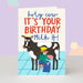 The London Stuido Funny Cow Milking Birthday Card