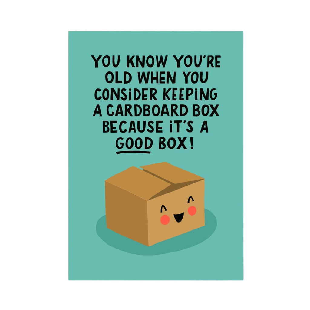 The London Studio Funny Keeping Boxes Birthday Card