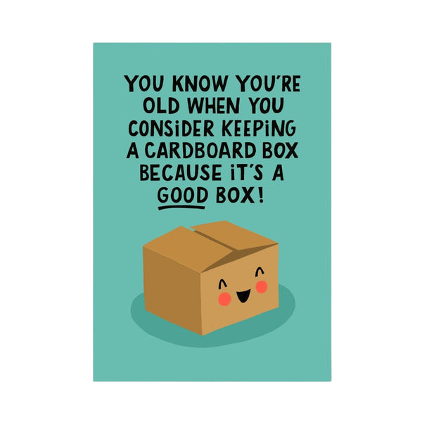 The London Studio Funny Keeping Boxes Birthday Card