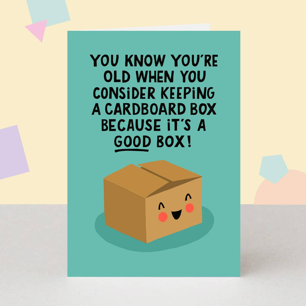 The London Studio Funny Keeping Boxes Birthday Card
