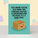 The London Studio Funny Keeping Boxes Birthday Card