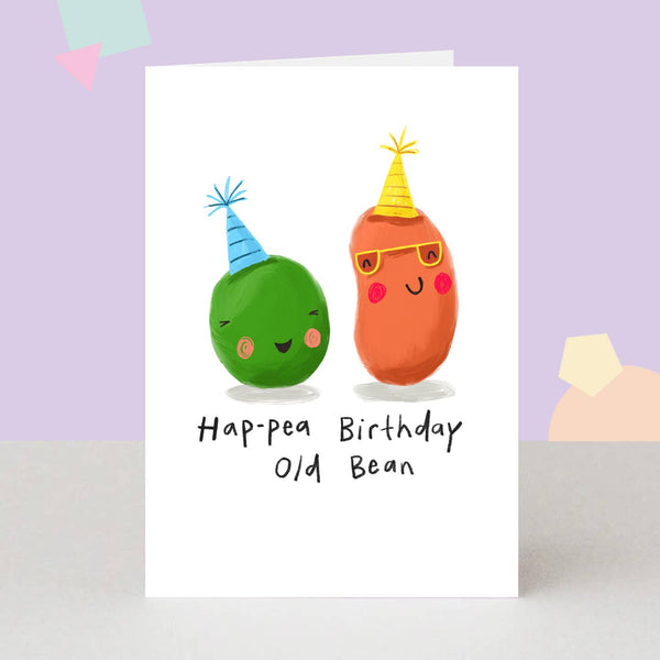 The London Studio Funny Old Bean Birthday Card