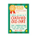 The London Studio Funny Old Fart Certificate Birthday Card